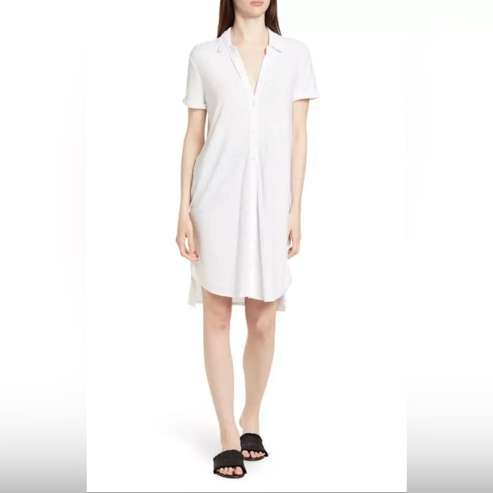 JAMES PERSE Short Sleeve high-low Shirt Dress Size 0